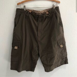 SUISSE sport cargo shorts green side pocket